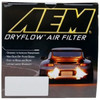AEM 2-3/4in x 6-7/8in Oval Dryflow Air Filter - 21-2128DK