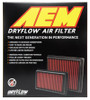 AEM 10-18 Lexus RX350 V6-3.5L F/I DryFlow Air Filter - 28-20443