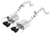 Borla Atak Axleback Exhaust w/o NPP w. Black Tips - C7 Corvette Singray LT1
