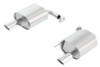 Borla S Type Rear Section 15-17 Ford Mustang 2.3L EcoBoost MT/AT 2.25in pipe 4in tip - 11889