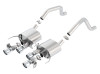 Borla ATAK Axleback Exhaust w. Polished Tips w. NPP - C7 Corvette Z06 LT4 Supercharged
