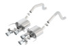 Borla ATAK Axleback Exhaust w. Polished Tips w. NPP - C7 Corvette Z06 LT4 Supercharged