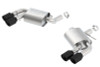 Borla S-Type Axleback Exhaust w. Quad Black Tips - 16-24 Chevrolet Camaro SS