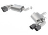 Borla Atak Axleback Exhaust w. Quad CF Black Tips - 16-24 Chevrolet Camaro SS