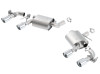 Borla Atak Axleback Exhaust w. Quad Polished Tips w. NPP Valves - 16-24 Chevrolet Camaro SS