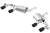 Borla Atak Axleback Exhaust w. Quad Black Tips w. NPP Valves - 16-24 Chevrolet Camaro SS