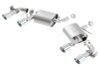 Borla 2016 Chevy Camaro V6 AT/MT ATAK Rear Section Exhaust w/ Dual Mode Valves - 11931