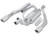 Borla 09-13 Dodge RAM 1500 5.7L CC/SB w/Fact Sngl Exh C/B 3x2.5in Single Round Rolled Split Rear - 140308