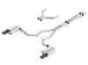 Borla S-Type Catback Exhaust w. Black Tips w. Front Pipes - 15-17 Mustang GT
