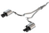 Borla 19-20 Ford Mustang Ecoboost 2.3L 2.25in S-type Exhaust w/ Valves - Black Chrome Tips - 140827BC