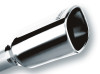 Borla 2.25in Inlet 3.28in x 3.5in Square Rolled Angle Cut x 7.88in Long Exhaust Tip - 20241