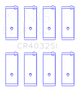 King Toyota 4AGE Performance Rod Bearing Set - CR4032SI0.25