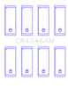 King Acura D16A1 (Size STD) Rod Bearing Set (Size +0.75) - CR4046AM0.75