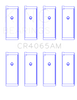 King 91-04 Nissan 146CI/2.4L KA24DE L4 / 89-97 146CI/2.4L KA24E L4  (Size +1.00) Rod Bearing Set - CR4065AM1.00