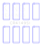 King Engine Bearings G.M.C. Saturn (Size +0.25mm) Connecting Rod Bearing Set - CR4149SI0.25