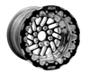 Belak 15x7 / Honda AWD Rear / 4x100 BP / Series Twisted Wheel - Single Beadlock - 15074100ST4BS-SBL Photo - Primary