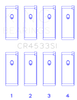 King Nissan QR25DE DOHC 16 Valves Rod Bearing Set - Size STD - CR4533SI