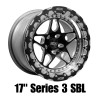 Belak 17x10.5 / 8.25in BS / 5x114.3 BP / Low Pad / Series 3 Wheel - Single Beadlock - 17105114S38BS-SBL