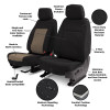 Covercraft 21-24 Dodge Durango Endura PrecisionFit Custom Front Row Seat Covers - Charcoal/Silver - GTD4270ABENCS Photo - out of package