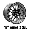 Belak 18x12 / 8in BS / 6x4.5in BP / High Pad / Series 2 - Single Beadlock Wheel - 18126450S28BS-SBL