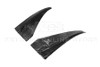 EOS Carbon Fiber Front Splash Guads - 16-19 Cadillac CTS-V (MF-550-BKCF)
