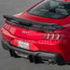 EOS Rear Spoiler w. Carbon Fiber Wickerbill - Matte Black - 24+ Mustang S650 (SPOILER-891-ABS_SPLITTER-752-BKCF)