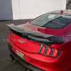EOS Rear Spoiler w. Carbon Fiber Wickerbill - Matte Black - 24+ Mustang S650 (SPOILER-891-ABS_SPLITTER-752-BKCF)