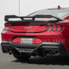 EOS Rear Spoiler w. Carbon Fiber Wickerbill - Gloss Black - 24+ Mustang S650 (SPOILER-891-V2-ABS_SPLITTER-752-BKCF)