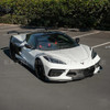 EOS Z07 Style Front Splitter & Carnards - Carbon Fiber - C8 Corvette (FLIP-476-BKCF_SPLITTER-477-BKCF)