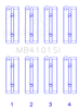 King Alpha Romeo AR 01928 / AR 06430 / AR 64102 / AR 64101 / AR 06120 / AR 01932 Main Bearing Set - MB4101SI