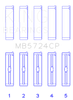 King Engine Bearings General Motors Duramax Diesel (Size +0.50mm) Main Bearing Set - MB5724CP0.5
