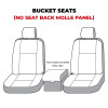 Covercraft 21-24 Ford Bronco Polycotton SeatSaver Custom Front Row Seat Covers - Charcoal - SS2559PCCH Photo - out of package