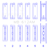 King Volvo 520/B5252 Main Bearing Set - Size STD - MB612AM