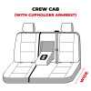 Covercraft 07-13 GMC Sierra/Silverado Polycotton SeatSaver Custom Second Row Seat Covers - Grey - SS8375PCGY Photo - out of package