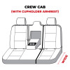 Covercraft 19-24 Dodge Ram 1500 Polycotton SeatSaver Custom Second Row Seat Covers - Taupe - SS8483PCTP Photo - out of package