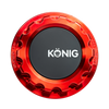 Konig MRK1 Anodized Red Gear Cap w/ Logo - CAPMRK1R