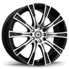Konig Crown 16x7.5 5x112/120 ET35 Black Machine Face - CW67T20355