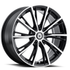 Konig Impression 16x7.5 5x114.3 ET40 Gloss Black w/ Machined Face - IP76514405