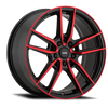 Konig Myth 18x8 5x100 ET43 Gloss Black w/ Red Tinted Clearcoat - MY8851043R