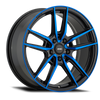 Konig Myth 18x8 5x112 ET43 Gloss Black w/ Blue Tinted Clearcoat - MY8851243F