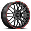 Maxxim Maze 17x7 10x110/115 ET40 Black/Red Stripe - MZ77T15405