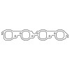 Cometic Chevrolet Big Block V8 .060in. HTS Exh Mani Gasket Set - 2.090in. x 2.090in. Square Ports - C15325HTS