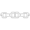 Cometic Oldsmobile 400/425/455 .094in HTG Exhaust Gasket Set - 1.920in x 1.550in Rectangular Ports - C15330HTG