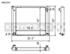 Koyo 90-96 Nissan 300ZX 3.0L Turbo (MT) Radiator - HH020243