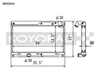 Koyo 93-95 Mazda RX-7 1.3L Turbo Radiator - HH060644