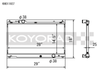 Koyo 06-13 Lexus IS250/IS350 2.5L/3.5L (6MT/AT) Radiator - KH011937