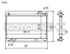 Koyo 03-07 Infiniti G35 Coupe / 03-06 G35 Sedan VQ35DE (MT) Radiator - V2588
