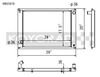 Koyo 09-17 Nissan 370Z 6MT Radiator (Eliminates AC Condenser) - VH023478