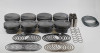 Mahle MS Piston Set BBC 540ci 4.500in Bore 4.25in Stroke 6.385in Rod .990 Pin 38cc 13.2 CR Set of 8 - 928980200