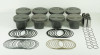 Mahle MS Piston Set SBC 358ci 4.040in Bore 3.500stk 5.700in Rod .0927in Pin -2cc 10.8 CR Set of 8 - 930206540